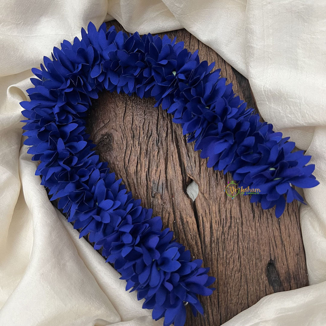 Vriksham Artificial Jasmine Gajra for Hair Accessories-Dark Blue-HF-H1104