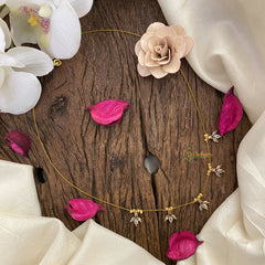 Vriksham 5 Leaf Shape Pendant Invisible Chain-G16955