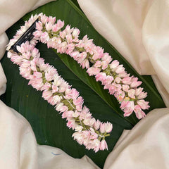 Vriksham Classic Pink Mullai Poo Gajra Flower Accessories -KH1260