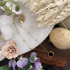 Vriksham Clock Style Roman Number Pendant Anti Tarnish Stainless Steel Necklace Chain-G17666