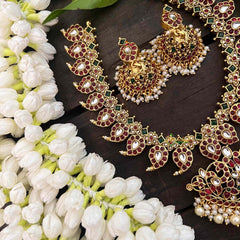 Vriksham Traditional Manga With Floral  Short Neckpiece-G21307