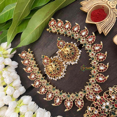 Vriksham Traditional Manga With Floral  Short Neckpiece-G21307