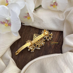 Premium Gold Look Alike AD Stone Hair clip-G15363