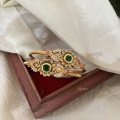 Premium AD Stone Bangle Set -Red Green-G10947