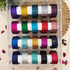 Vriksham Multicolor Glossy- 20 Brilliant Shades for Traditional & Festive Wear Metal Bangle Set -G21875
