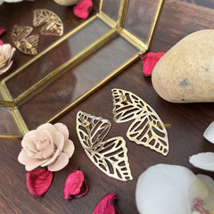 Vriksham Gold Look Alike Butterfly Shape Earring-G17728