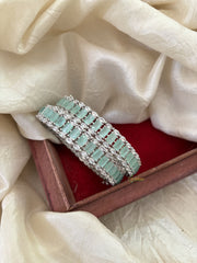 Premium American Diamond Bangle Set -Pastel Green-G10985