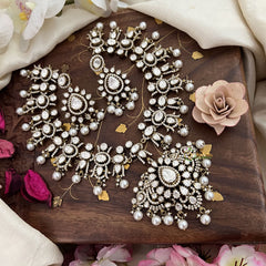 Premium White Victorian Diamond Neckpiece-VV1863