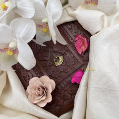 Vriksham Antique Gold Work Septum Ring-Red White-G20017