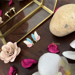 Vriksham Elegant Colorful Butterfly Stud Earring-G17725