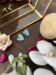 Vriksham Sky Blue Heart Shape Earring-G17740