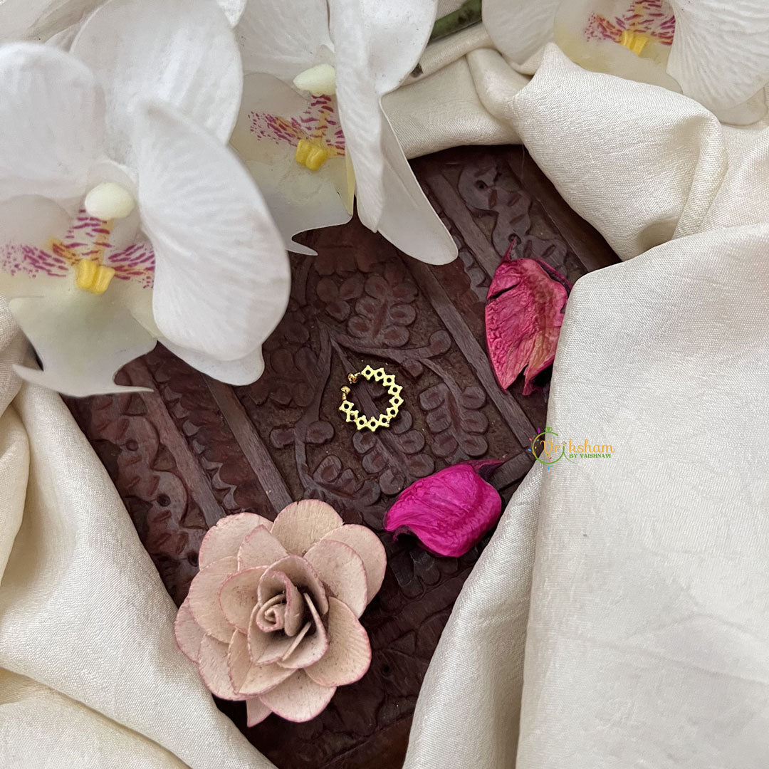 Vriksham Charulata – Floral Septum Ring-Red-G20021