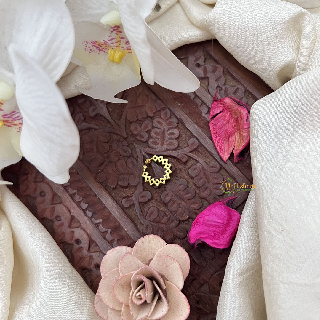 Vriksham Charulata – Floral Septum Ring-White-G20022