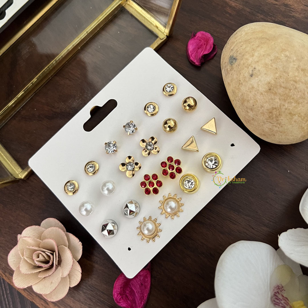 Vriksham 11 Pairs Combo Earrings Set-G17723