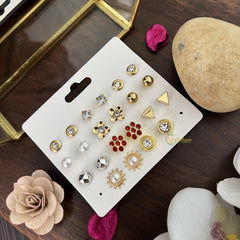 Vriksham 11 Pairs Combo Earrings Set-G17723