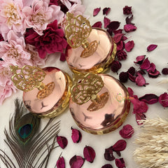 Vriksham Golden Metal Jar (Pack of 3)-RG173