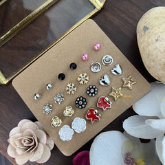 Vriksham 12 Pairs Combo Earrings Set-G17718