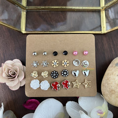 Vriksham 12 Pairs Combo Earrings Set-G17718