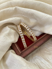 Premium American Diamond Bangle Set -White-G10981