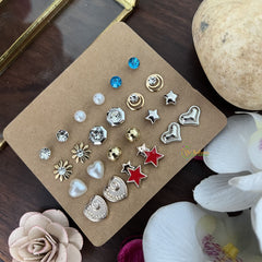 Vriksham 12 Pairs Combo Earrings Set-G17719
