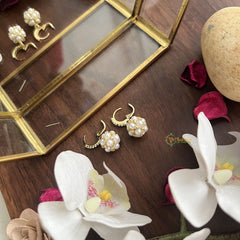 Vriksham Antique Motif Hook Earring-G17731