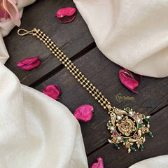 Vriksham Elegant Style Golden Dot Peacock Design Style 1 Gram Gold Maang Tikka-G20773