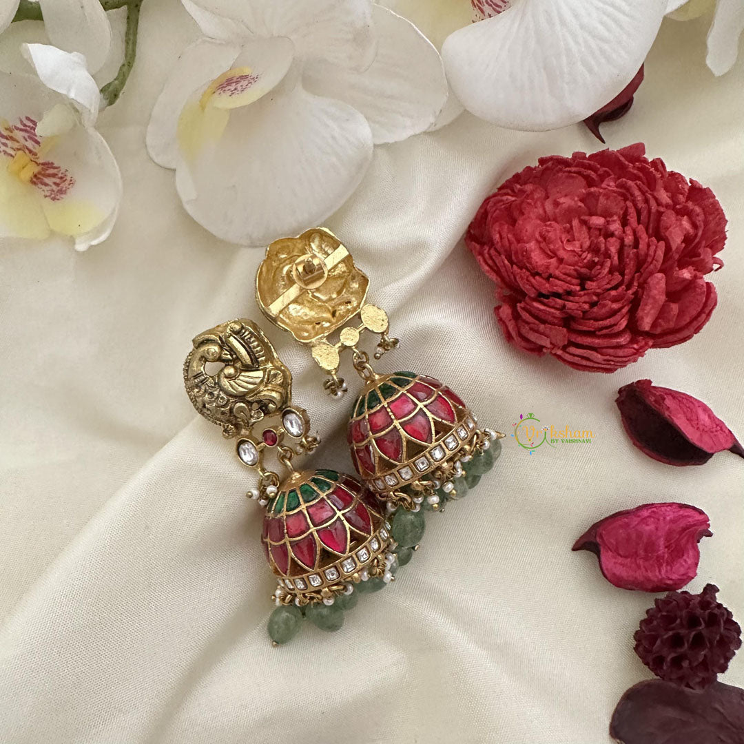 Precious Peacock Jadau Kundan Jhumka-J2451