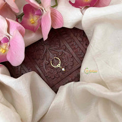 Vriksham Classic White & Star Round Septum Ring-White-Pearls-G21331