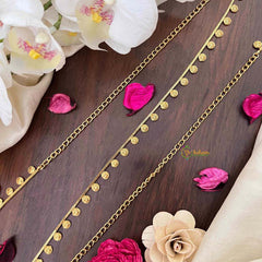 Vriksham Classic Gold-Plated Floral Cutwork Hip Chain-G21334