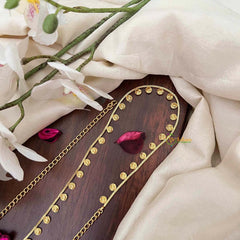 Vriksham Classic Gold-Plated Floral Cutwork Hip Chain-G21334