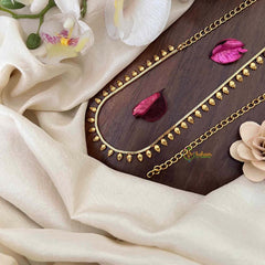 Vriksham Simple Gold Plated Leaf Drop Style Hip Chain-G21336