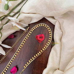 Vriksham Simple Gold Plated Leaf Drop Style Hip Chain-G21336