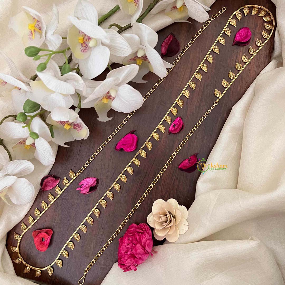 Vriksham Left Manga Gold Plated Style Hip Chain-G21339