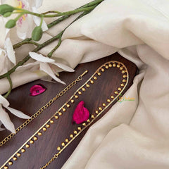 Vriksham Antique Gold Plated Shell Style Hip Chain-G21340