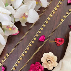 Vriksham Elegant Square Gold Plated Champ Style Hip Chain-G21342