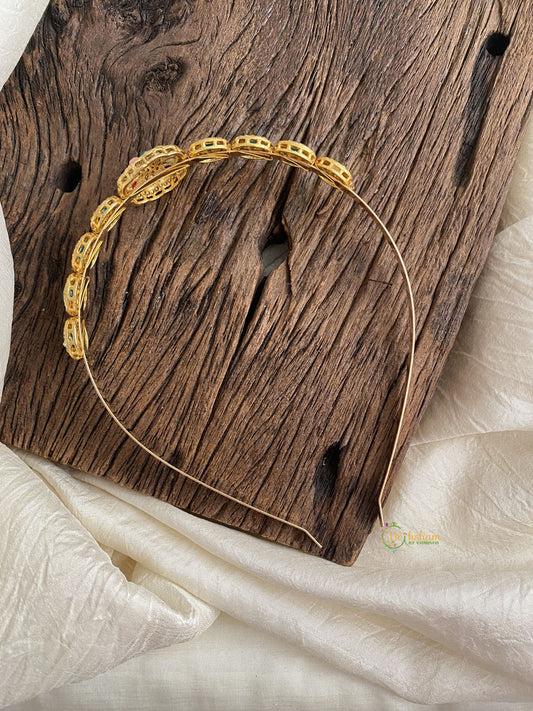 Gold alike One Floral Head band - G11457
