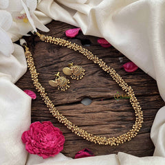 Vriksham Classic Gold Bead Charm Beaded Neckpiece-G20648