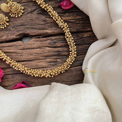 Vriksham Classic Gold Bead Charm Beaded Neckpiece-G20648