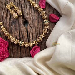 Vriksham Rajwada Gold Charm  Beaded Neckpiece-G20647