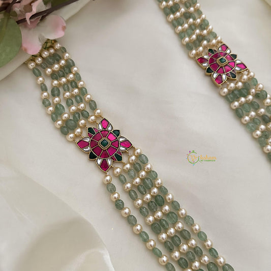 3 Layered Beaded Jadau Kundan Mala-J2513