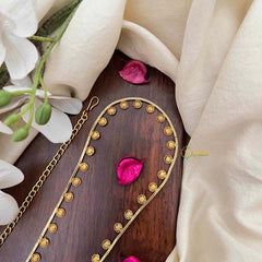 Vriksham Antique Circle CutWork Champ Gold-Finished Hip Chain-G21351