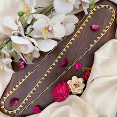 Vriksham Classic Temple Champ Gold-Finished Hip Chain-G21353