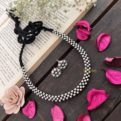 Vriksham Premium Kolhapuri Choker Oxidized Silver Neckpiece-S957