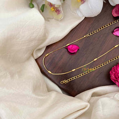 Vriksham Dot Style Gold-Plated Saree Hip Chain-G21361