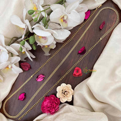 Vriksham Gold-Plated Board Leaf Hip Chain-G21362