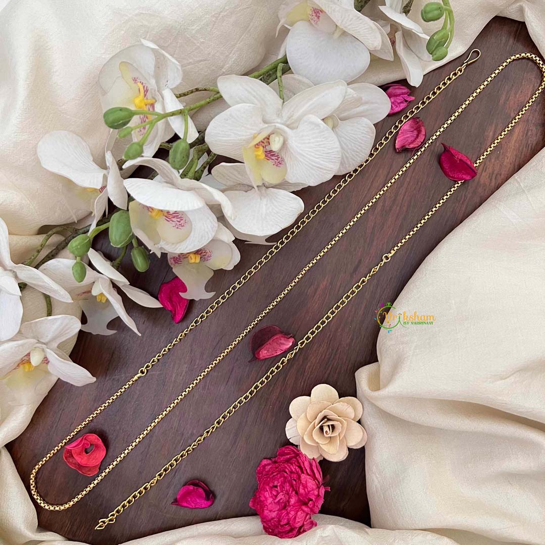 Vriksham Classic  Interlock Gold-Plated Chain Style Hip Chain-G21366