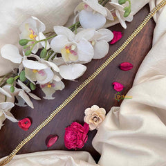 Vriksham Gold-Plated Traditional Bead Chain Hip Chain-G21364