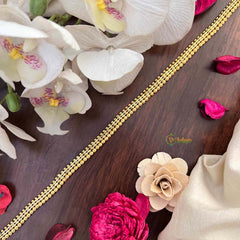 Vriksham Gold-Plated Traditional Bead Chain Hip Chain-G21364