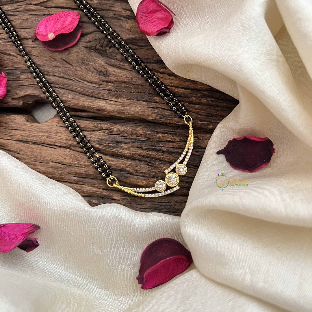 Vriksham Divine Spark Round Modern AD Stone Mangalsutra-G20628