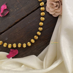 Vriksham Gold Look Alike Beaded Neckpiece with Black Rope-Long-G17047